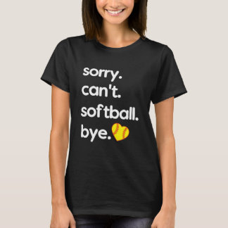 Softball Player Funny T-Shirt
