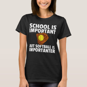 Softball Player Girls Team Pitcher Catcher T-Shirt