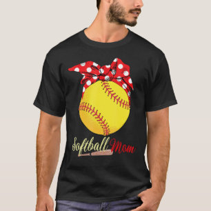 Softball Player Mum Mother's Day Pitcher Catcher T-Shirt