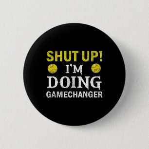 Softball Player Pitcher I'm Doing Gamechanger 6 Cm Round Badge