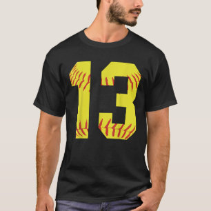 Softball Players 13 Years Old Sport Birthday T-Shirt