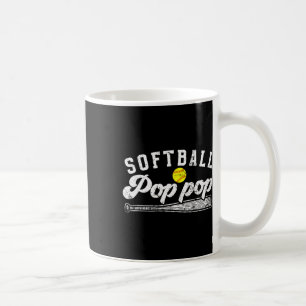 Softball Pop Pop Of A Softball Player Pop Pop Coffee Mug