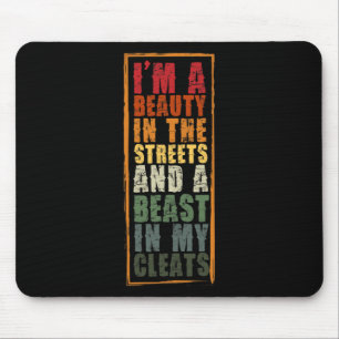 Softball Print Beauty In The Street Beast In My Cl Mouse Mat