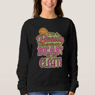 Softball Print Beauty in the Street Beast In My Cl Sweatshirt