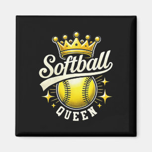 Softball Queen A Softball With Crown Softball Girl Magnet