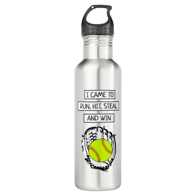 Softball Quote 710 Ml Water Bottle (Front)