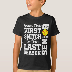 Softball Senior 2026 Graduation Senior Softball Pl T-Shirt