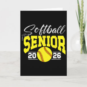 Softball Senior 2026 Senior Softball Player 2026  Card