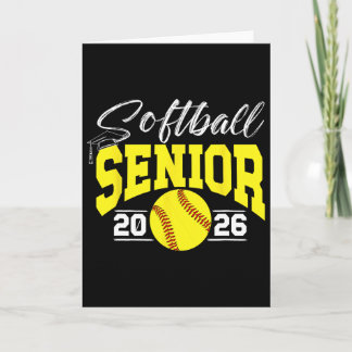 Softball Senior 2026 Senior Softball Player 2026  Card