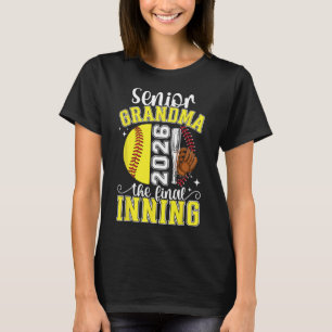 Softball Senior Grandma 2026 Softball Senior Grand T-Shirt
