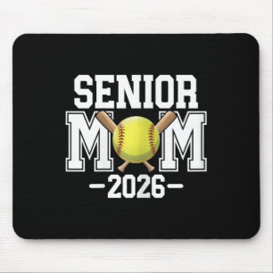 Softball Senior Mom, Cl Of 2026,senior Night Gradu Mouse Mat