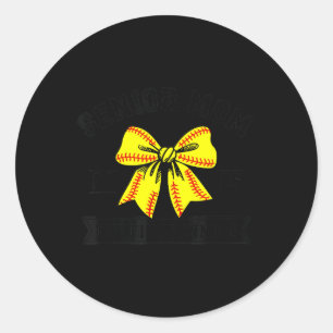 Softball Senior Mum 2025 The Final Inning Softball Classic Round Sticker