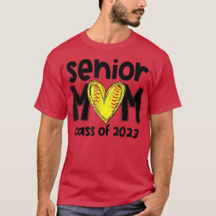Softball Senior Mum Class Of 2023 Softball Mum Gra T-Shirt