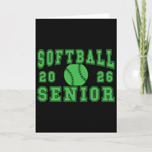 Softball Senior Night Softball Senior 2026 Graduat Card