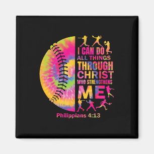 Softball-shirt Women Girls Teen Christian Christ T Magnet