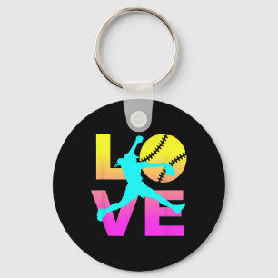 Softball Shirts For Girls Love Key Ring