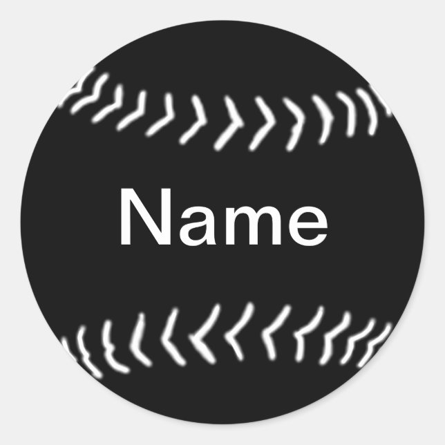 Softball Silhouette Sticker Black (Front)