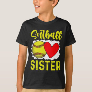 Softball Sister Softball Player T-Shirt
