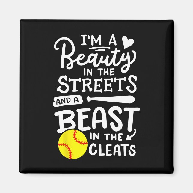 Softball Softball Player  Magnet (Front)