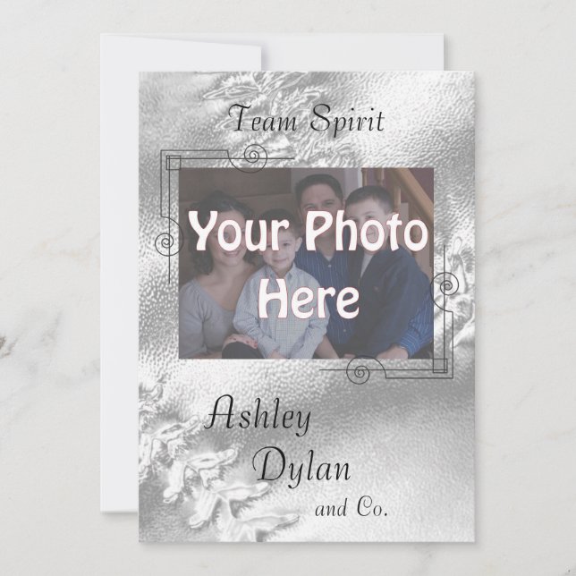 Softball Sports Blended Family Photo Wedding Invitation (Front)