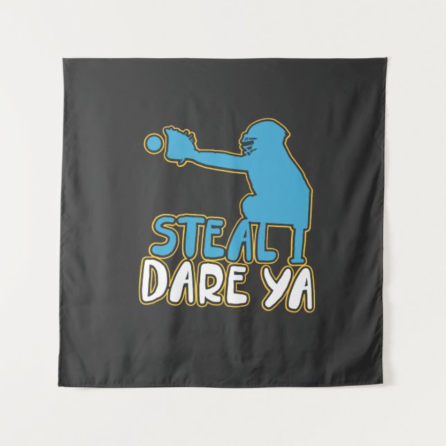 Softball - Steal I Dare Ya Tapestry (Front)