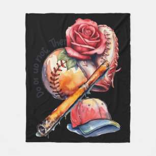 Softball Summer Fleece Blanket