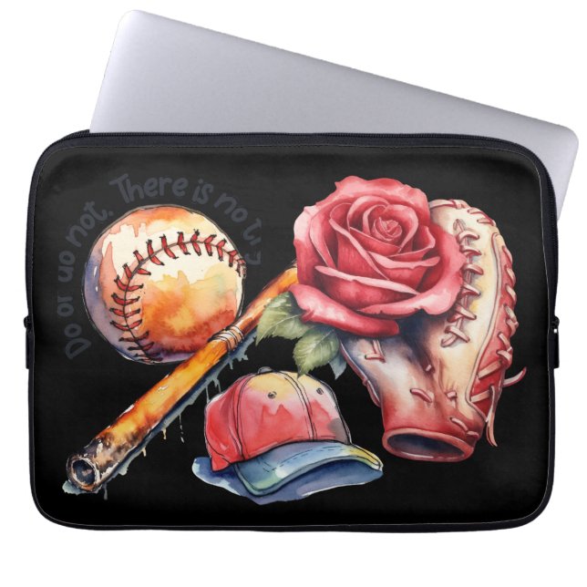 Softball Summer Laptop Sleeve (Front)