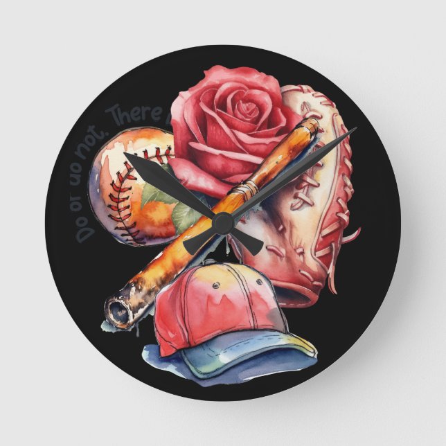 Softball Summer Round Clock (Front)