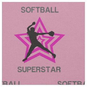 Softball Superstar Fabric