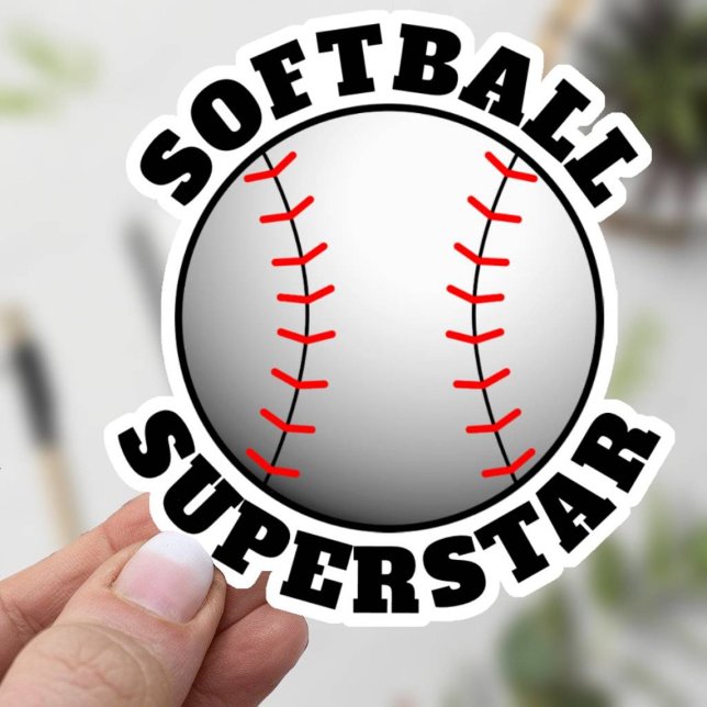 Softball Superstar Sports (Softball Superstar Sticker)