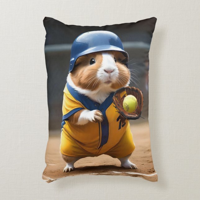 Softball Superstar: The Guinea Pig's Big Game, Decorative Cushion (Front(Vertical))