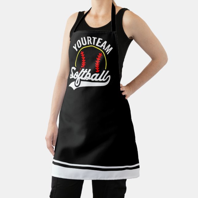 Softball Team Player ADD NAME Personalised League Apron (Insitu)