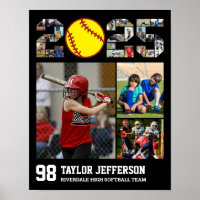 Softball Team Senior Class of 2025 Photo Collage