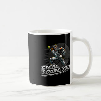 Softball Teen Girl Steal I Dare You Baddie Catcher Coffee Mug