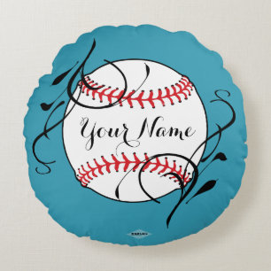 SoftBall Throw Pillow - HAMbyWG - Aqua