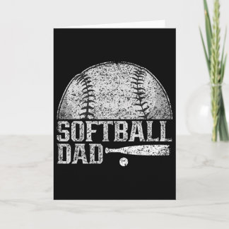 Softball Vater Softball Player Softballer Softball Card