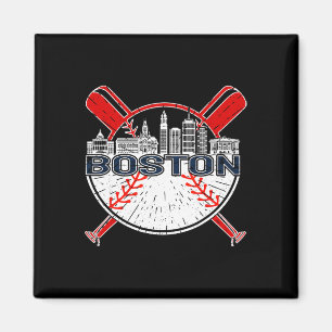 Softball Vintage Boston Baseball For Men And Women Magnet