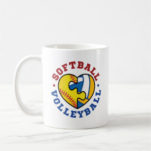 Softball Volleyball Coffee Mug