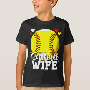 Softball Wife For Women Family Matching Players Mo T-Shirt