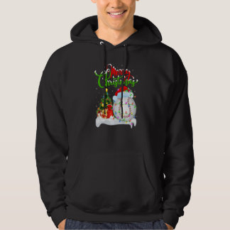Softball  Xmas Decorations Santa Softball Christma Hoodie