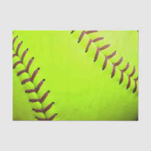 Softball Yellow Fast Pitch 8U 10U 12U Tissue Paper