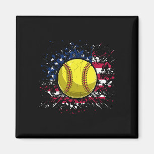 Softll 4th Of July Men Usa American Flag Vintage S Magnet