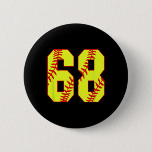 Softll #68 Fast Pitch Love Softll Mom Favorite Pla 6 Cm Round Badge
