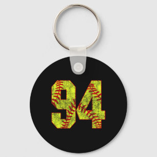 Softll #94 Fastpitch Softll Mom Number 94 Player Key Ring