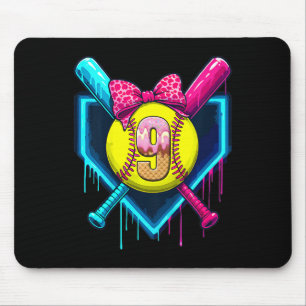 Softll 9 Years Old Ice Cream Drip 9th Birthday Gir Mouse Mat