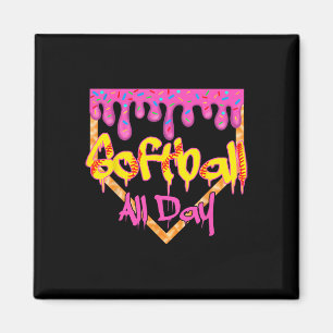 Softll All Day Drip Home Plate Ice Cream Magnet