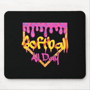 Softll All Day Drip Home Plate Ice Cream Mouse Mat