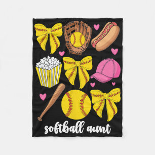 Softll Aunt For Women Softll Coquette Bow Niece Au Fleece Blanket