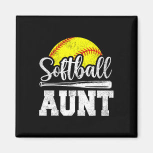 Softll Aunt Softll Player Game Day Mother's Day Gi Magnet