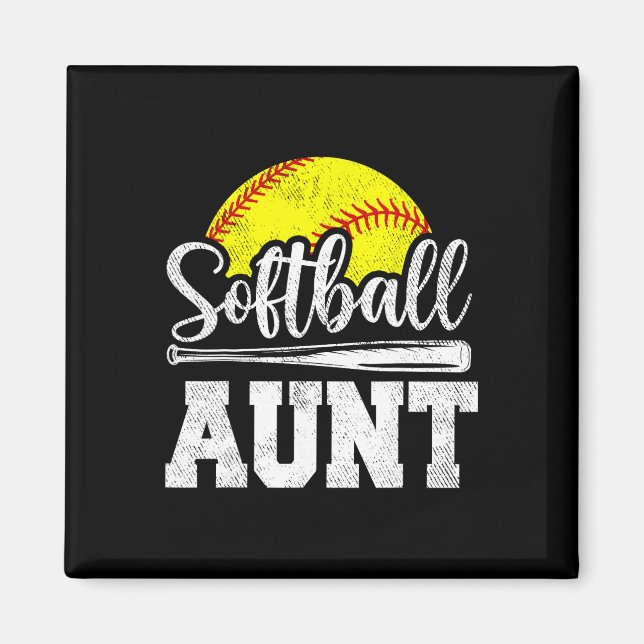 Softll Aunt Softll Player Game Day Mother's Day Gi Magnet (Front)